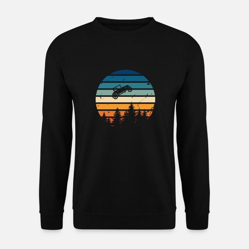 Retro-Auto - Unisex Pullover - Schwarz