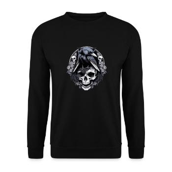 The Crow - Unisex Sweatshirt - black - Front - Alina (178cm) & Michal (187cm)