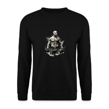 John Combattant MMA - Sweat-shirt Unisexe - noir - Devant - Alina (178cm) & Michal (187cm)