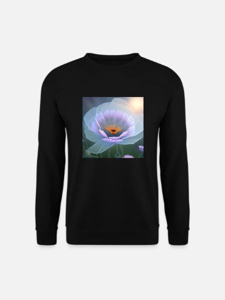 Mohnblume im Sonnenlicht - Unisex Pullover - Schwarz