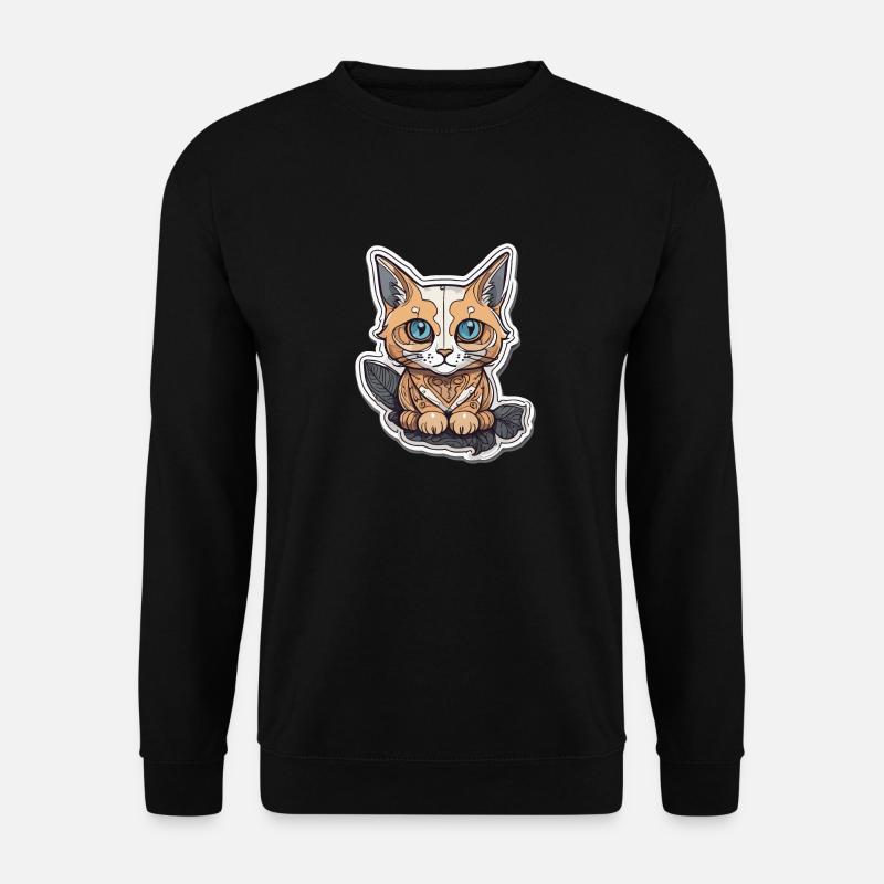 Ancient Cat - Unisex Pullover - Schwarz
