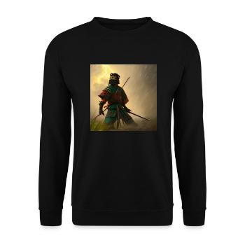 Storm Samurai - Unisex Pullover - Schwarz - Vorne - Alina (178cm) & Michal (187cm)