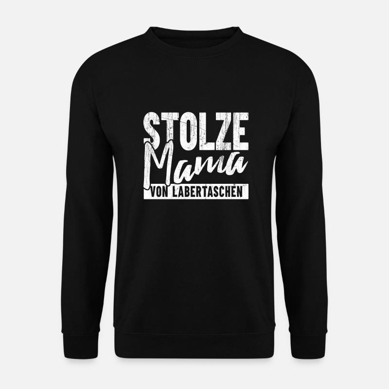 Stolze Mama von Labertaschen - Unisex Pullover - Schwarz