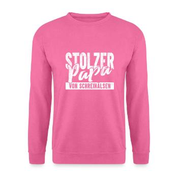 Stolzer Papa von Schreihälsen - Unisex Pullover - Pink - Vorne