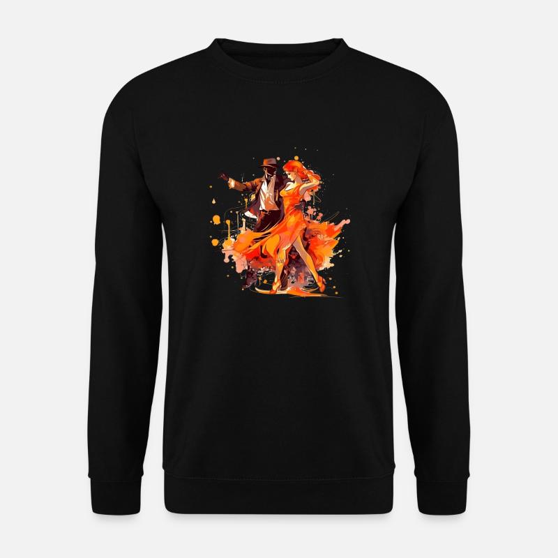 Der Tango ist eine leidenschaftliche Tanzform - Unisex Pullover - Schwarz