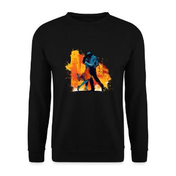 Dancing is a form of expression - Unisex Sweatshirt - black - Front - Alina (178cm) & Michal (187cm)