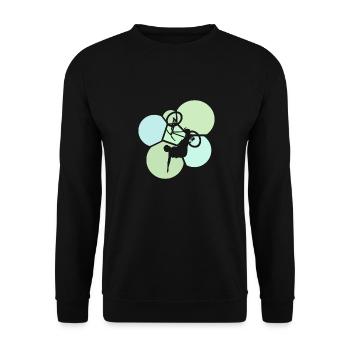 Dirt Downhill MTB Downhill - Unisex Sweatshirt - black - Front - Alina (178cm) & Michal (187cm)