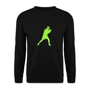 Schlag Boxing Knockout Boxing - Unisex Pullover - Schwarz - Vorne - Alina (178cm) & Michal (187cm)