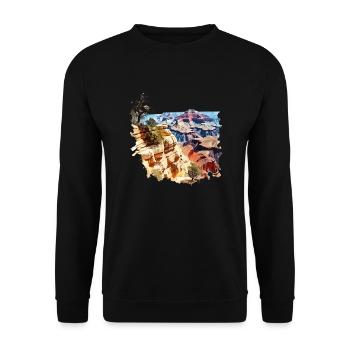 Le Grand Canyon - Sweat-shirt Unisexe - noir - Devant - Alina (178cm) & Michal (187cm)