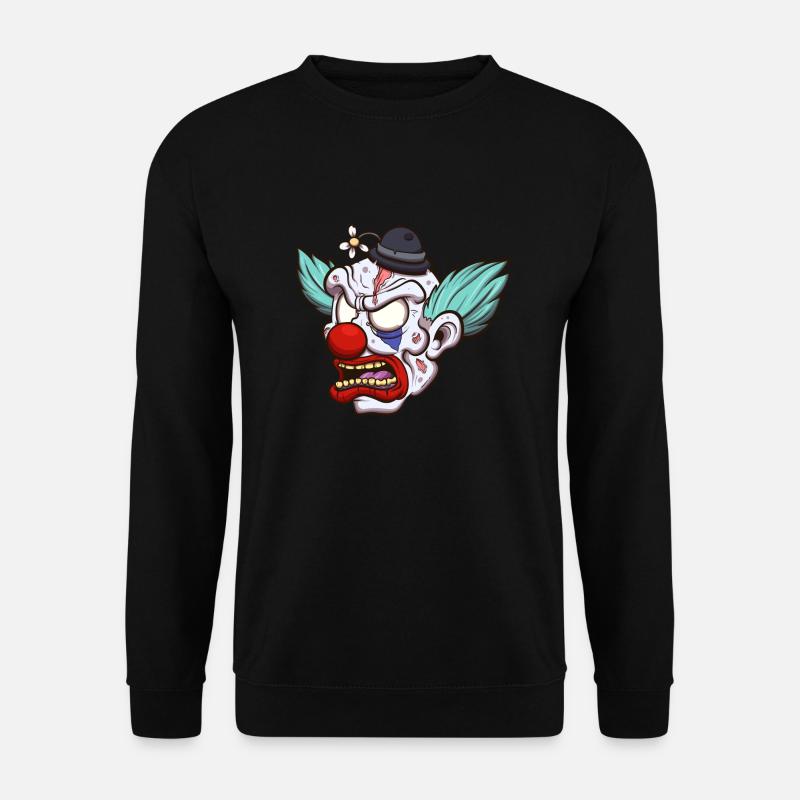Zombie Clown Kopf - Unisex Pullover - Schwarz