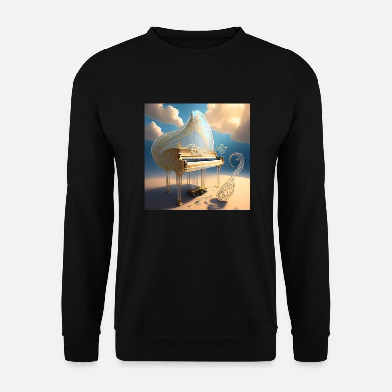 Piano in an airy environment - Unisex Sweatshirt - black