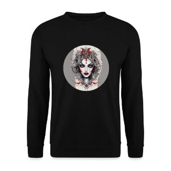 Vampire Gril - Sweat-shirt Unisexe - noir - Devant - Alina (178cm) & Michal (187cm)