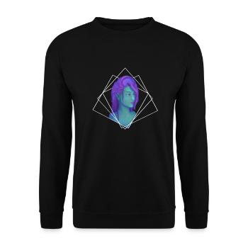Valyra - Unisex Sweatshirt - black - Front - Alina (178cm) & Michal (187cm)