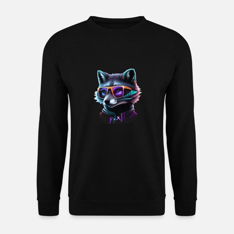 Fox - Unisex Sweatshirt - black