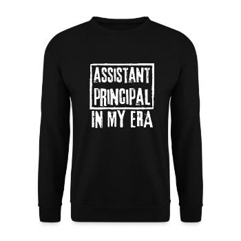 Assistant Principal In My Era - Sweat-shirt Unisexe - noir - Devant - Alina (178cm) & Michal (187cm)