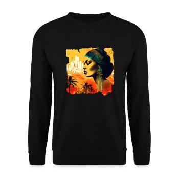 Rio de Janeiro, la célèbre métropole du Brésil - Sweat-shirt Unisexe - noir - Devant - Alina (178cm) & Michal (187cm)