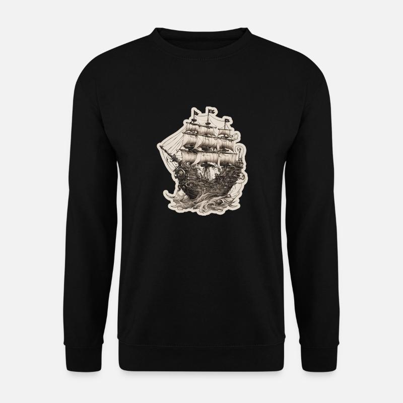 Pirate Ship - Unisex Sweatshirt - black
