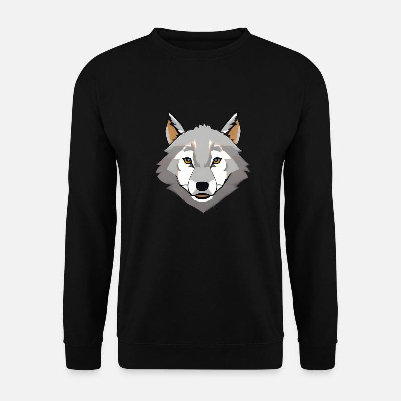 wolf - Unisex Sweatshirt - black