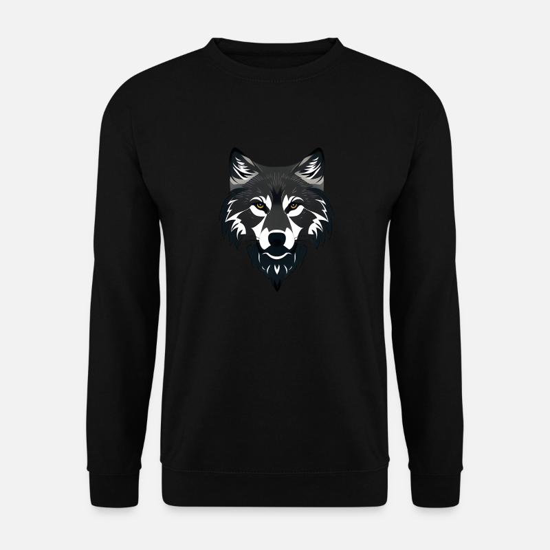 wolf - Unisex Sweatshirt - black