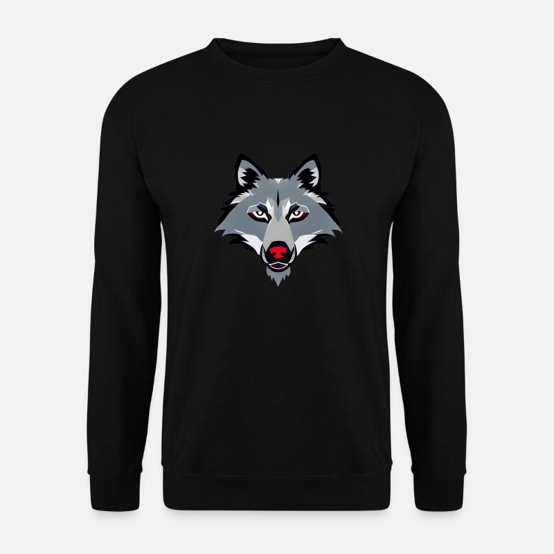 wolf - Unisex Sweatshirt - black