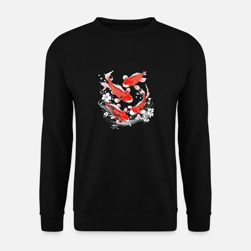 Les poissons koï vous attendent - Sweat-shirt Unisexe - noir