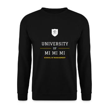 Mi Akadmie 3 - Unisex Pullover - Schwarz - Vorne - Alina (178cm) & Michal (187cm)