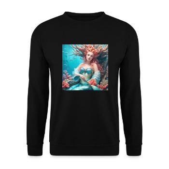 blockedName - Unisex Pullover - Schwarz - Vorne - Alina (178cm) & Michal (187cm)