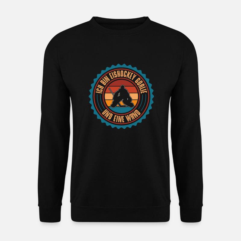 Eishockey Goalie - Unisex Pullover - Schwarz