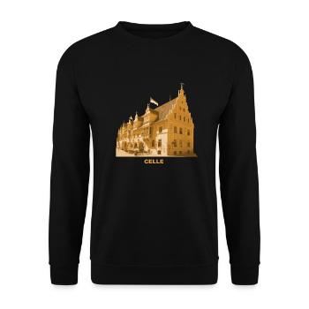 Ancien hôtel de ville de Celle Basse-Saxe - Sweat-shirt Unisexe - noir - Devant - Alina (178cm) & Michal (187cm)