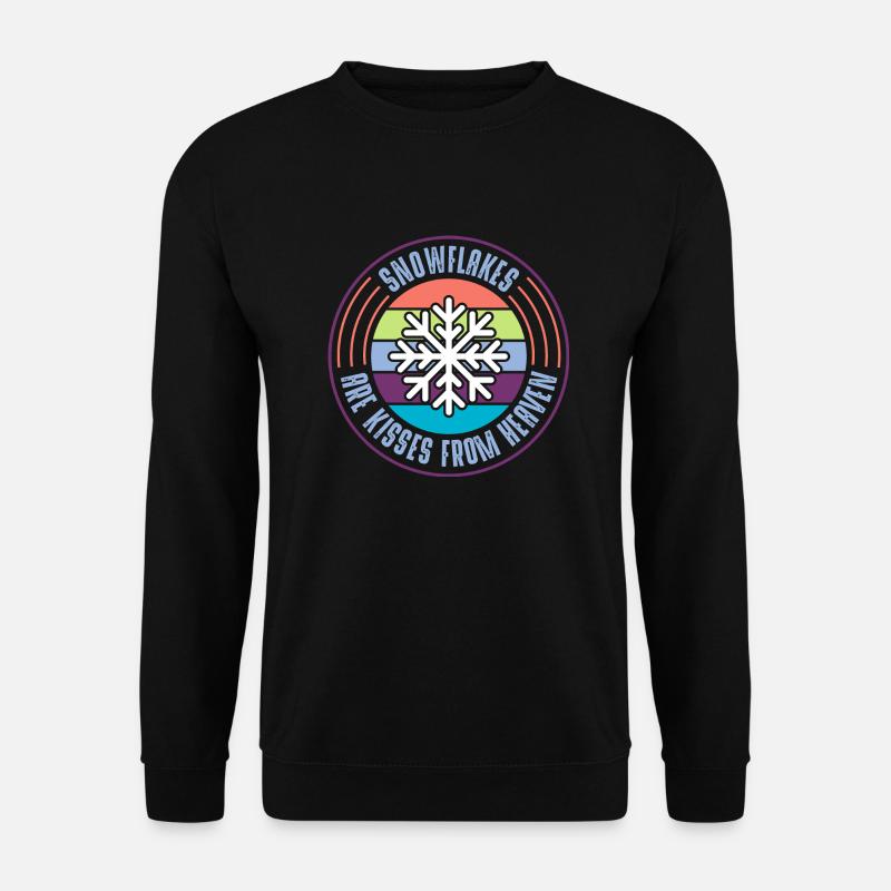 Schneeflocke - Unisex Pullover - Schwarz