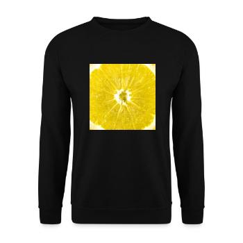 Slice of lemon - Unisex Sweatshirt - black - Front - Alina (178cm) & Michal (187cm)