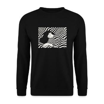 Produits dérivés de la conception de la dame endormie - Sweat-shirt Unisexe - noir - Devant - Alina (178cm) & Michal (187cm)