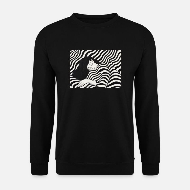 Sleeping Lady Design Merch - Unisex Sweatshirt - black
