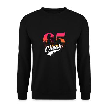 Vintage 1965-65th anniversary - Unisex Sweatshirt - black - Front - Alina (178cm) & Michal (187cm)