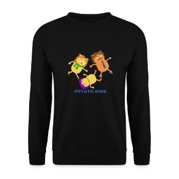 Potato Kids Shirt Design - Unisex Pullover - Schwarz - Vorne - Alina (178cm) & Michal (187cm)
