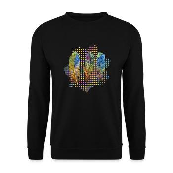 Re - Sweat-shirt Unisexe - noir - Devant - Alina (178cm) & Michal (187cm)