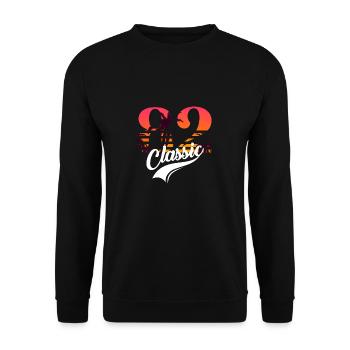 Vintage 1982-82nd Birthday - Unisex Sweatshirt - black - Front - Alina (178cm) & Michal (187cm)