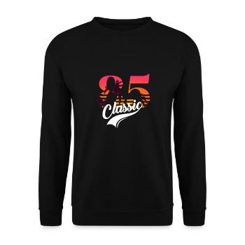 Vintage 1985-85th Anniversary - Unisex Sweatshirt - black - Front - Alina (178cm) & Michal (187cm)