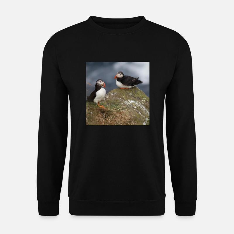 Papageientaucher - Unisex Pullover - Schwarz
