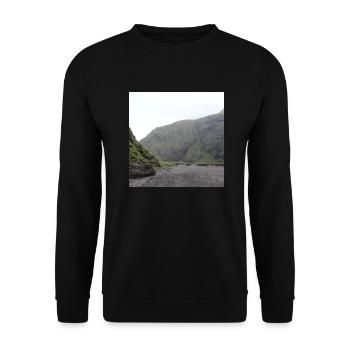 Iceland - Unisex Sweatshirt - black - Front - Alina (178cm) & Michal (187cm)