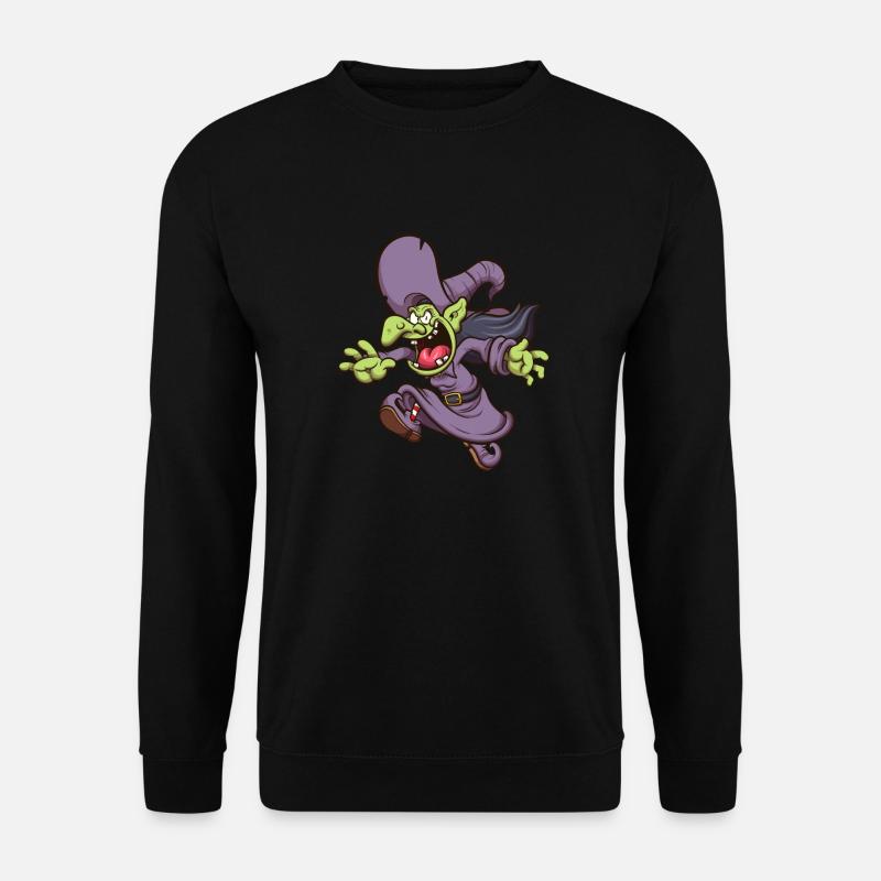 Karikatur-Hexe - Unisex Pullover - Schwarz