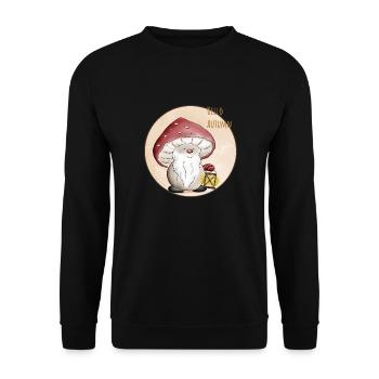 Collection Chamignon, un Champignon mignon d'autom - Sweat-shirt Unisexe - noir - Devant - Alina (178cm) & Michal (187cm)