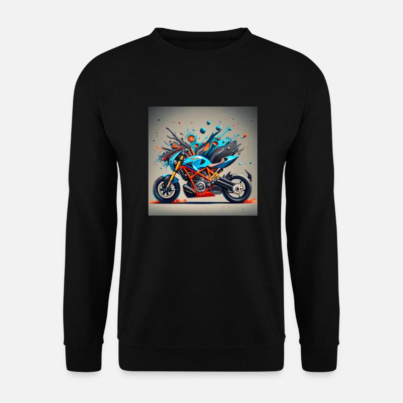 buntes Motorrad - Unisex Pullover - Schwarz