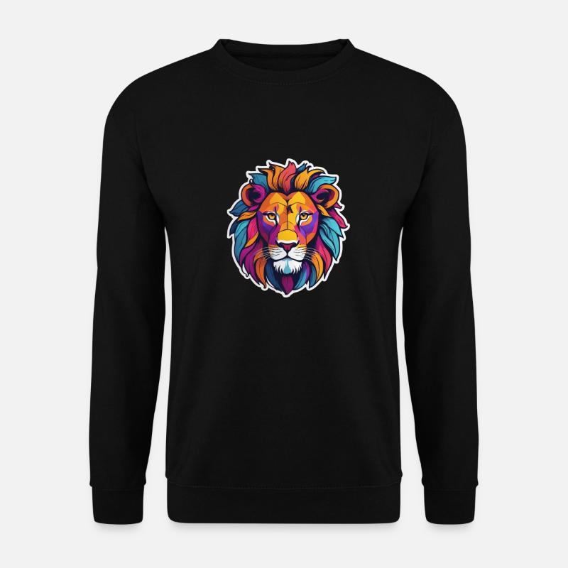 Löwe - Unisex Pullover - Schwarz