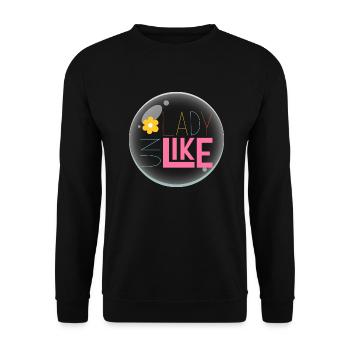 UN LADY LIKE - Unisex Sweatshirt - black - Front - Alina (178cm) & Michal (187cm)