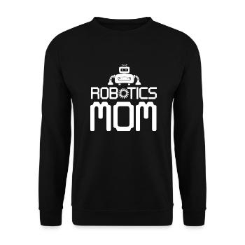 Women Build Robot Mother's Day Droid Builder Robot - Unisex Sweatshirt - black - Front - Alina (178cm) & Michal (187cm)