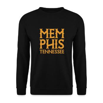 Memphis - Tennessee - United States of America USA - Unisex Sweatshirt - black - Front - Alina (178cm) & Michal (187cm)