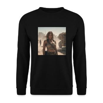 Fallout4 - Unisex Sweatshirt - black - Front - Alina (178cm) & Michal (187cm)