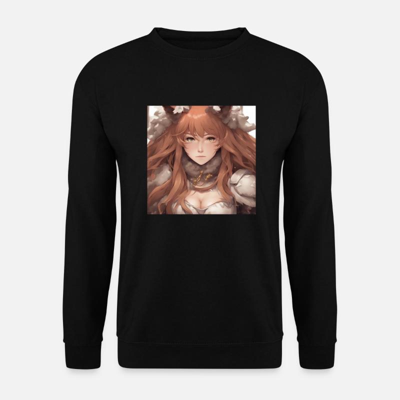ANIME Kriegerin, Fantasy - Unisex Pullover - Schwarz
