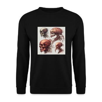 Limbo - Unisex Sweatshirt - black - Front - Alina (178cm) & Michal (187cm)